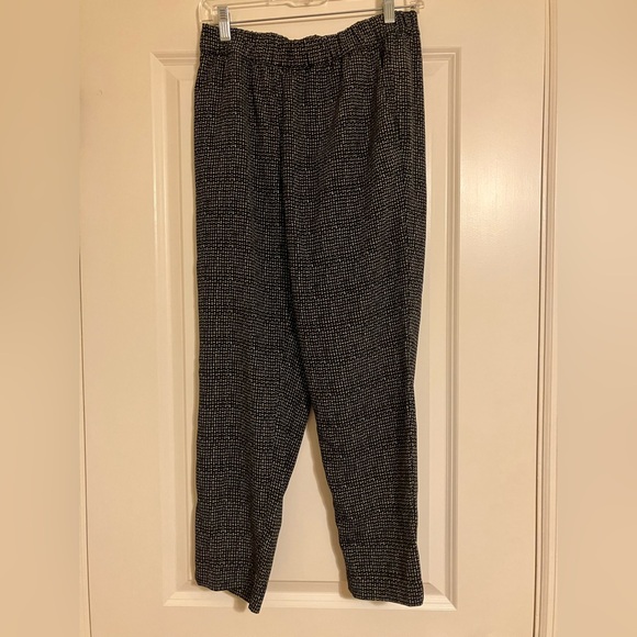 H&M Black and White Patterned Pants Size 8 - Picture 1 of 5